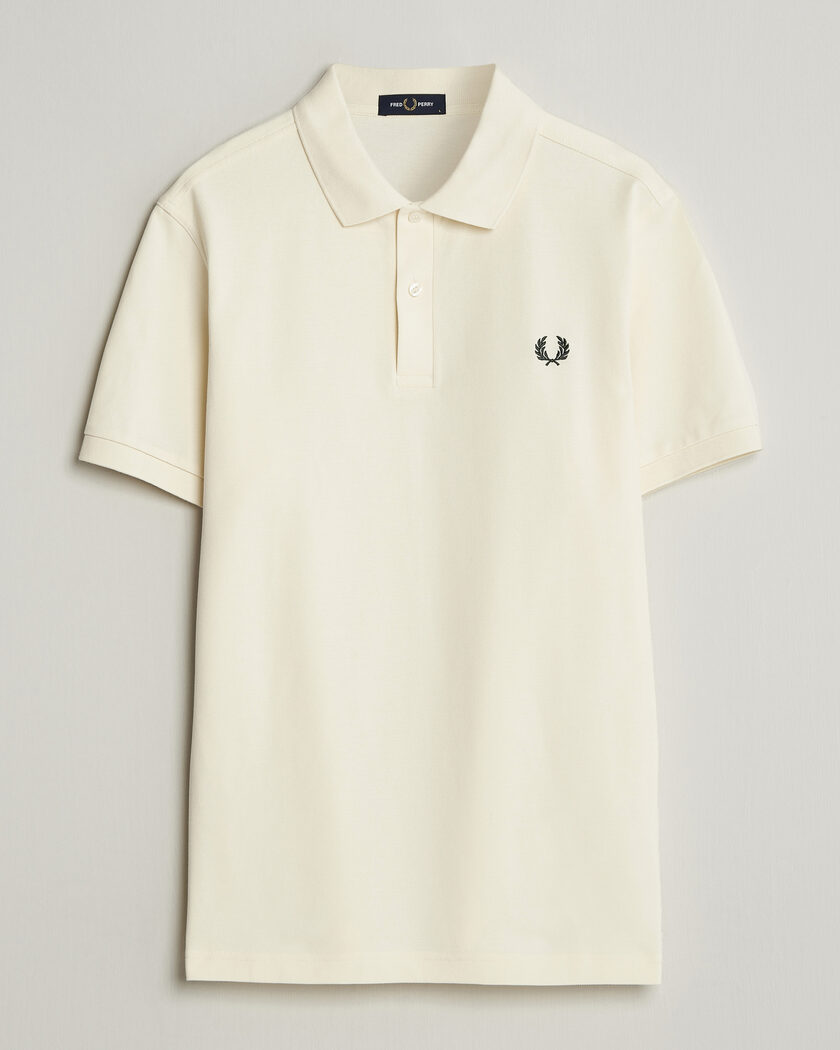 Fred Perry Plain Polo Ecru – Valkoinen