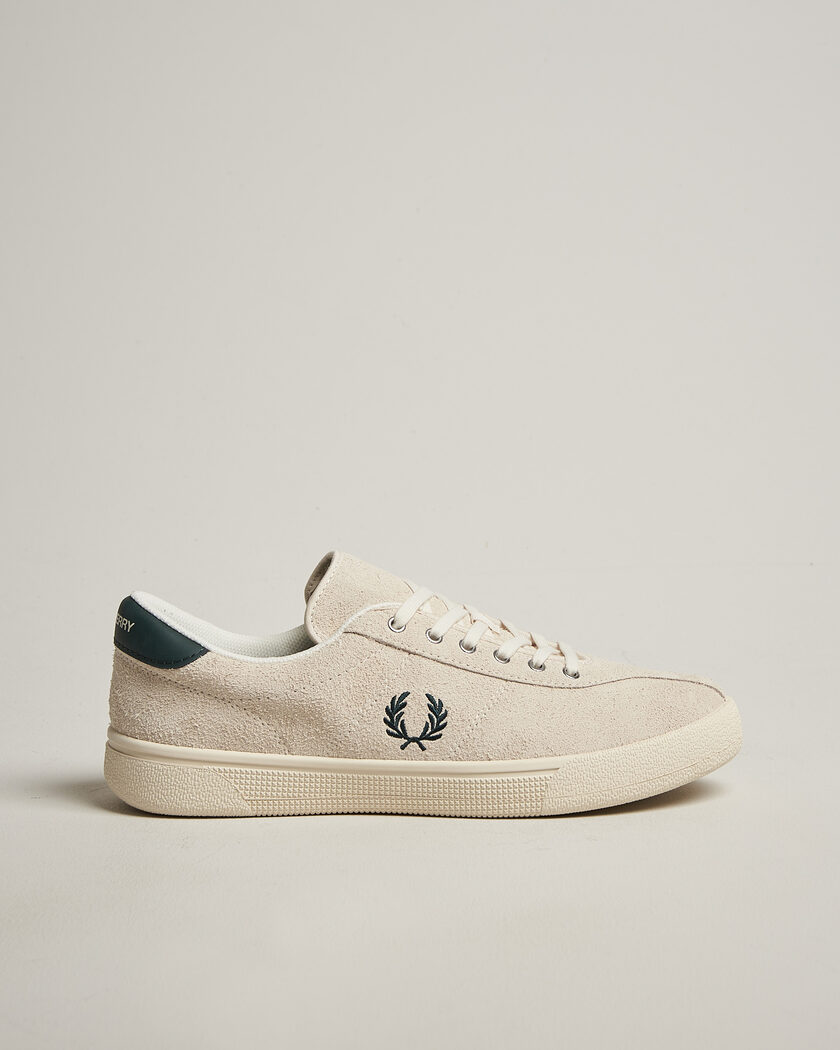 Fred Perry Tennis Suede Sneaker Ecru – Valkoinen