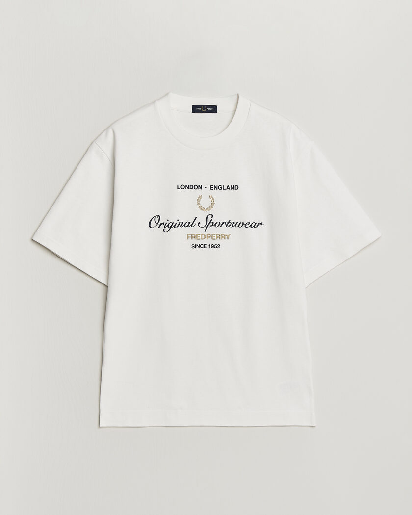 Fred Perry Original Sportswear T-Shirt Snow White – Valkoinen