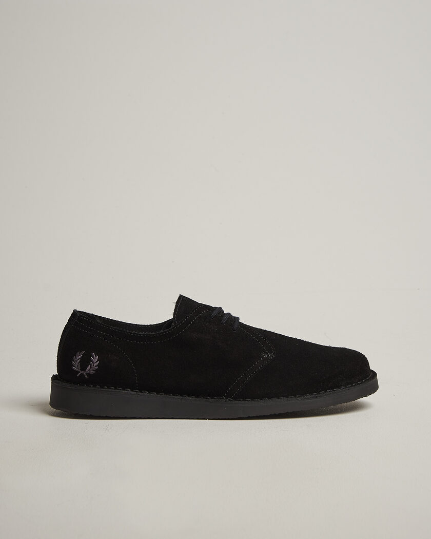Fred Perry Linden Suede Derby Black – Musta