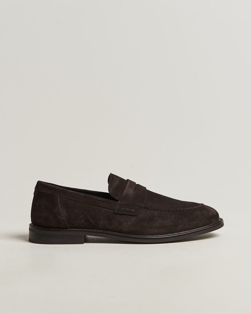 GANT Lozham Suede Loafer Dark Brown – Ruskea