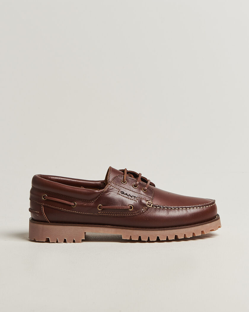 GANT Tratton Leather Boat Shoe Brown – Ruskea