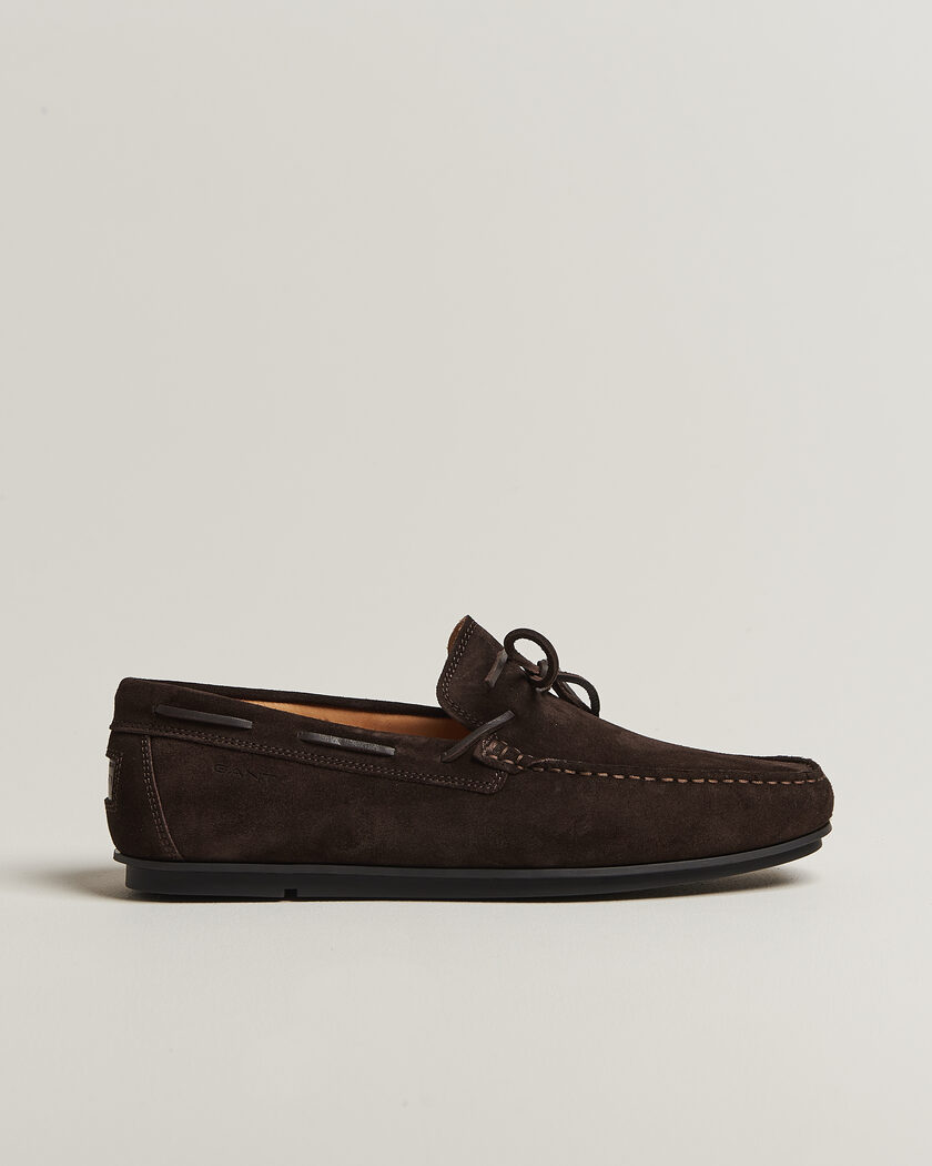 Gant Wilmon Laced Suede Car Shoe Dark Brown – Ruskea