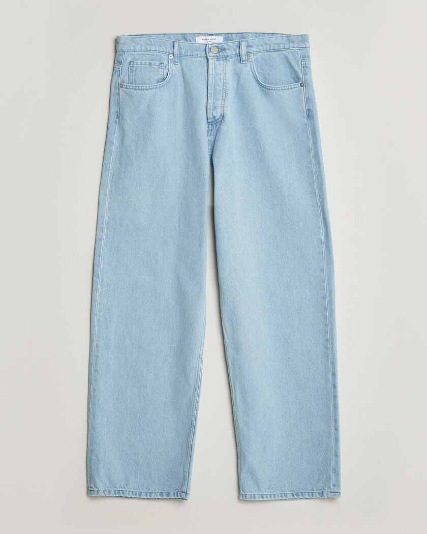 Maison Kitsuné Wide Fit Jeans Light Washed Indigo – Sininen