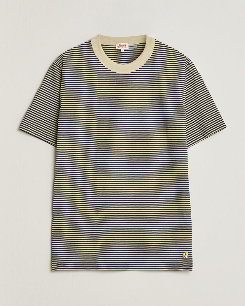 Armor-lux Callac Héritage Stripe T-Shirt Gravel/Marine Deep – Monivärinen
