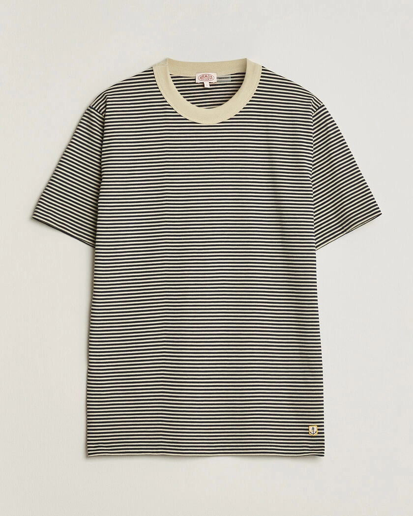 Armor-lux Callac Héritage Stripe T-Shirt Gravel/Marine Deep – Monivärinen