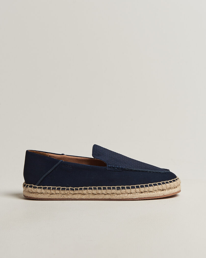 BOSS BLACK Madeira Suede Espadrilles Dark Blue – Sininen