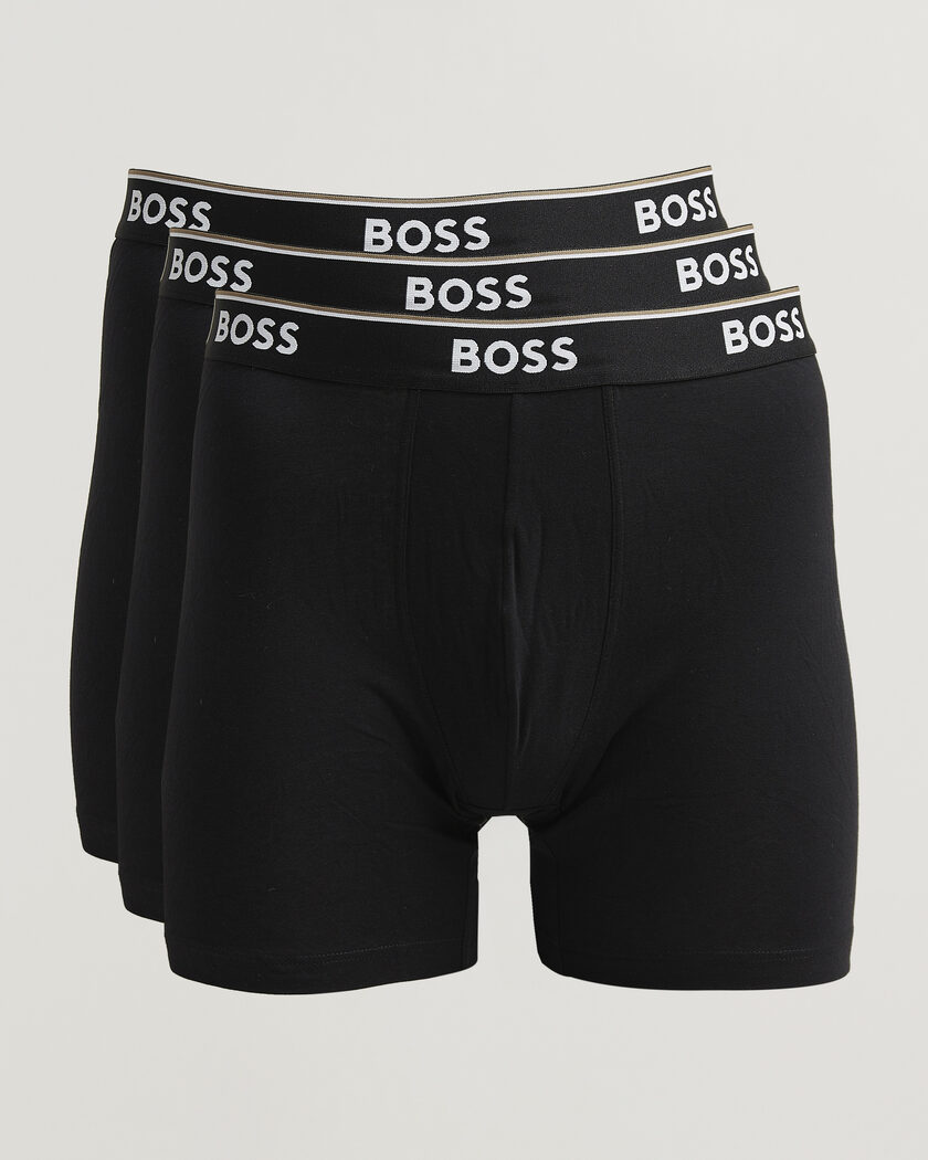 BOSS BLACK 3-Pack Long Leg Boxer Black – Musta
