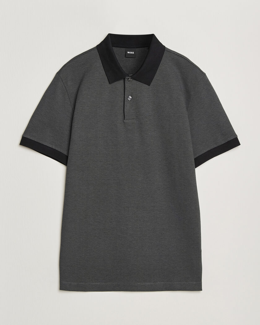 BOSS BLACK Parlay Jersey Polo Black – Musta