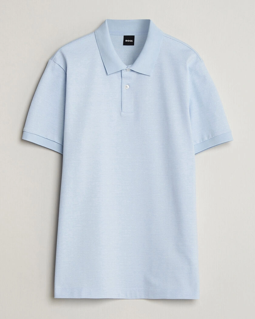 BOSS BLACK Parlay Jersey Polo Light Blue – Sininen