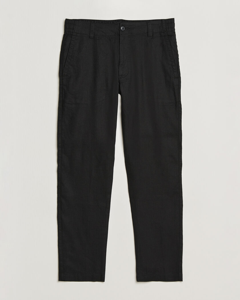 BOSS ORANGE Sanderson Linen Pants Black – Musta