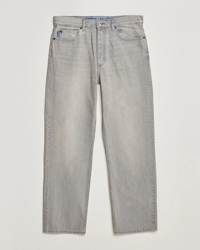 HUGO Nate Baggy Fit Jeans Medium Grey – Harmaa
