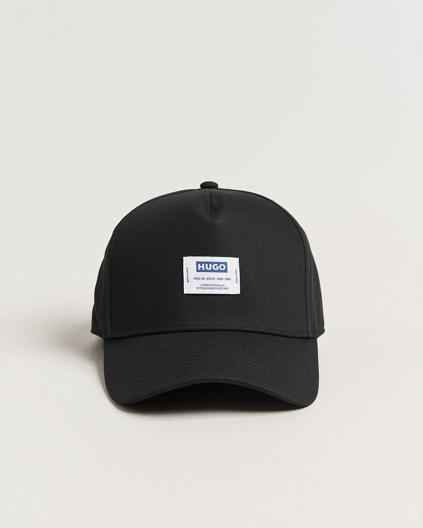 HUGO Merk Logo Cap Black – Musta