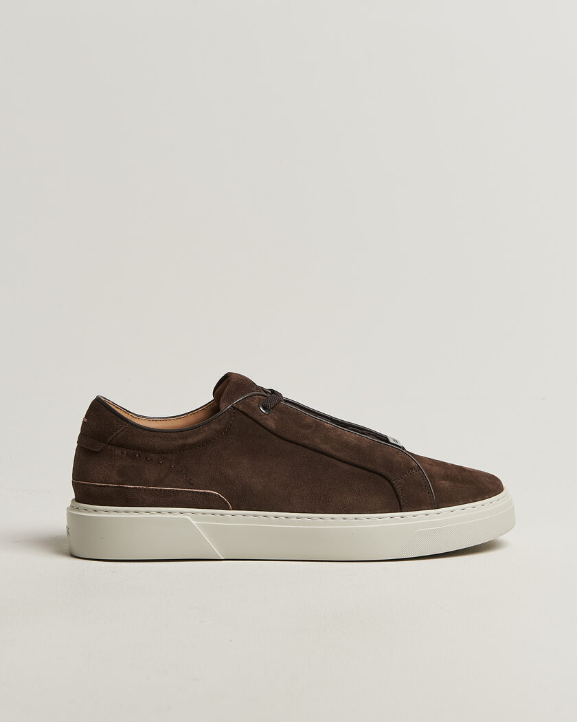BOSS CAMEL Gary Suede Sneaker Dark Brown – Ruskea