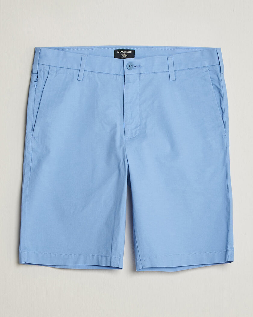 Dockers Slim Cotton/Linen Shorts Vista Blue – Sininen