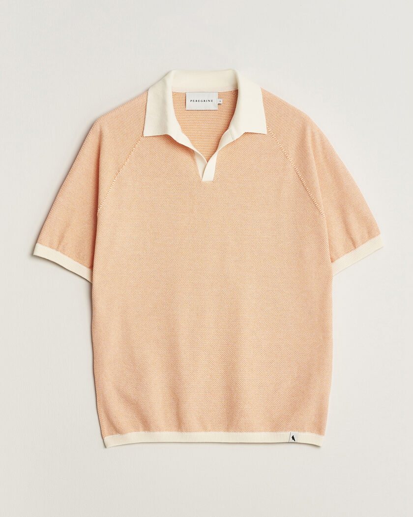 Peregrine Lynton Cotton Polo Apricot – Oranssi