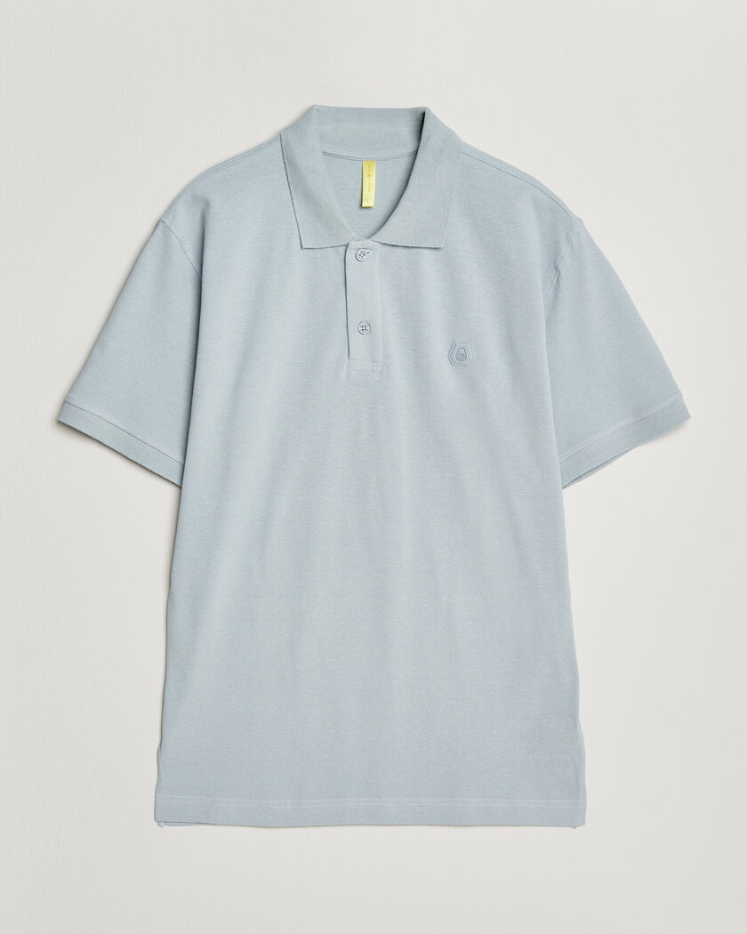 Sail Racing Tornado Cotton/Linen Pique Polo Ice Melt – Sininen