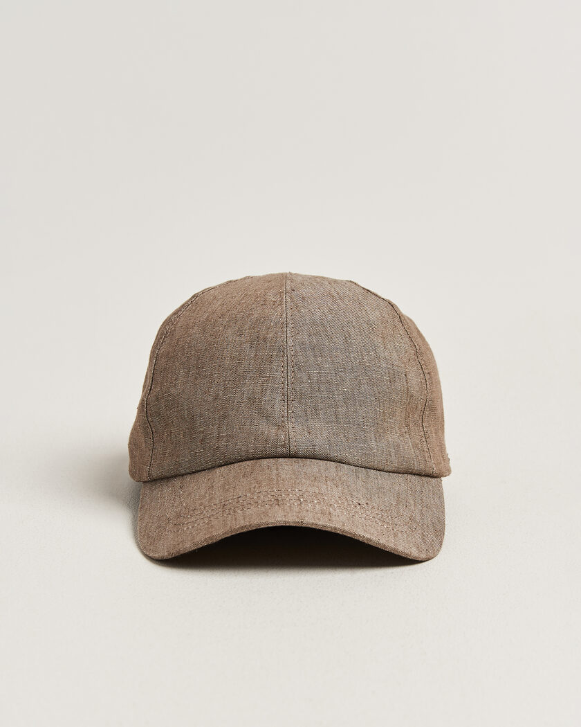 Wigéns Baseball Linen Cap Light Brown – Ruskea