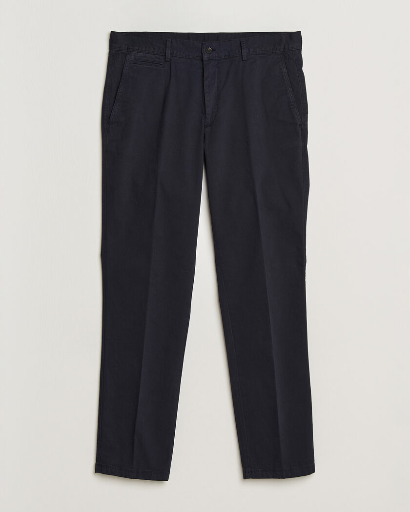 Oscar Jacobson Danik Cotton Trousers Navy – Sininen