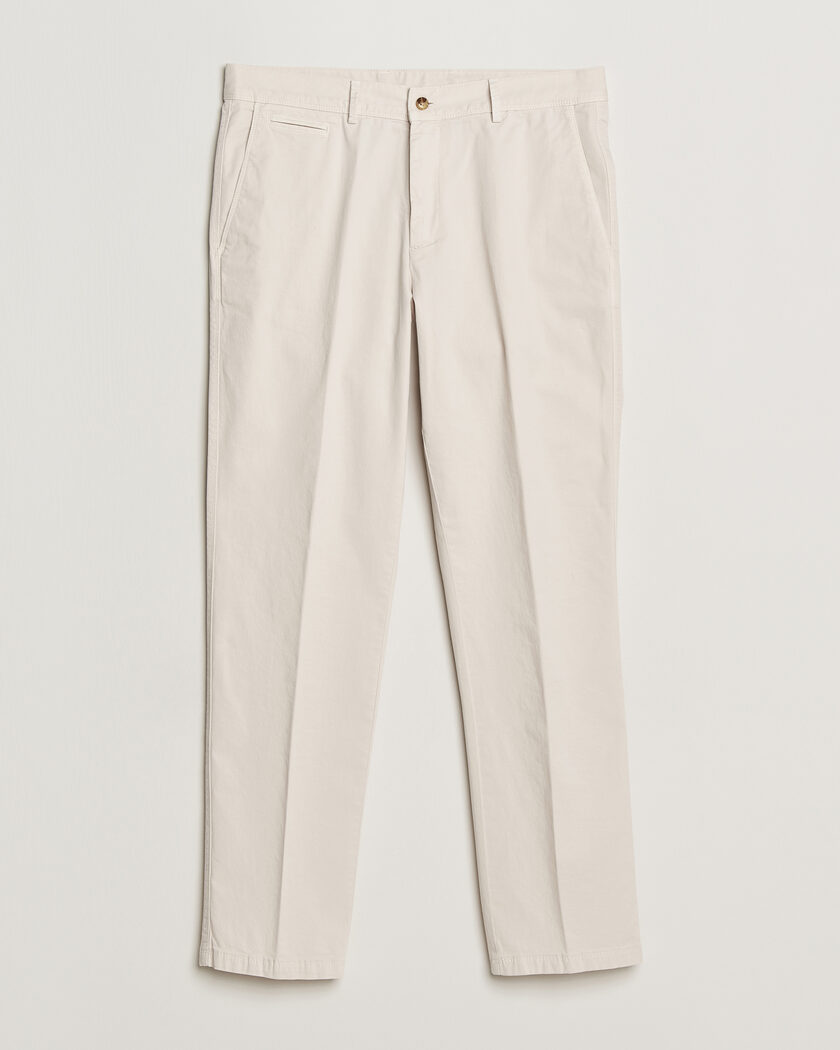 Oscar Jacobson Danik Cotton Trousers White – Valkoinen