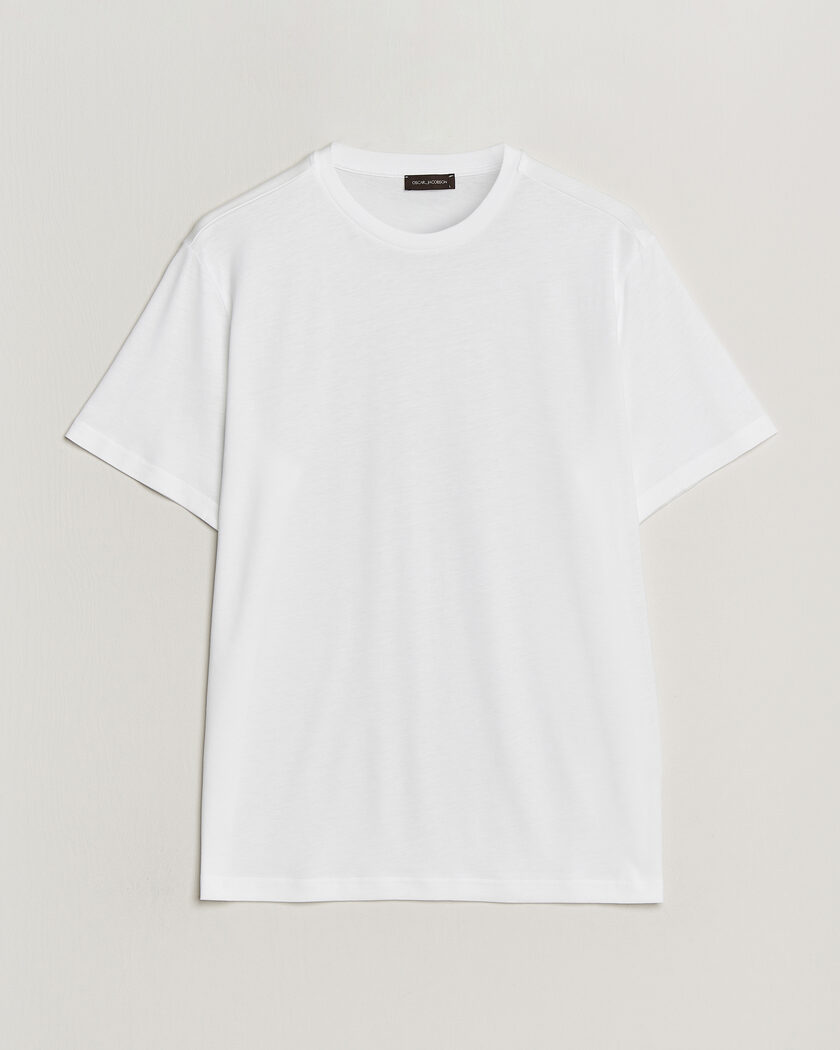 Oscar Jacobson Kim Lyocel/Cotton T-Shirt White – Valkoinen