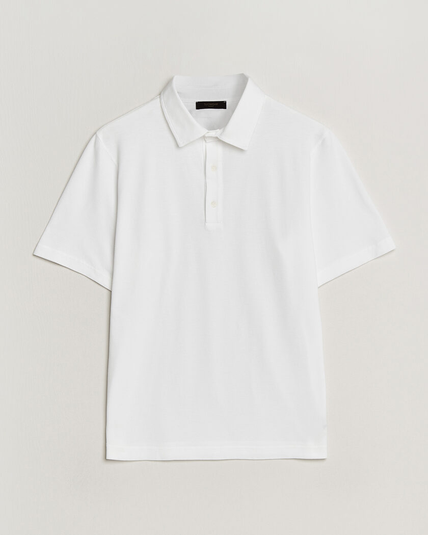 Zanone Soft Cotton Piquet Polo White – Valkoinen