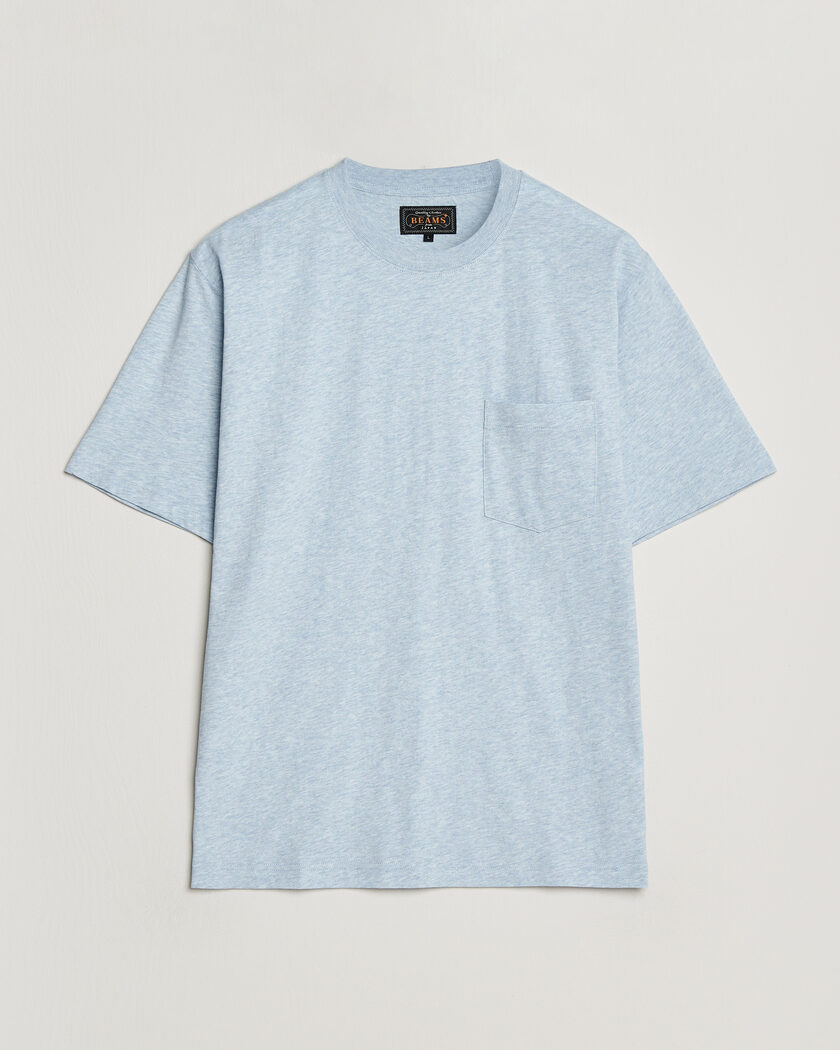 BEAMS PLUS Pocket Tee Sax Blue – Sininen