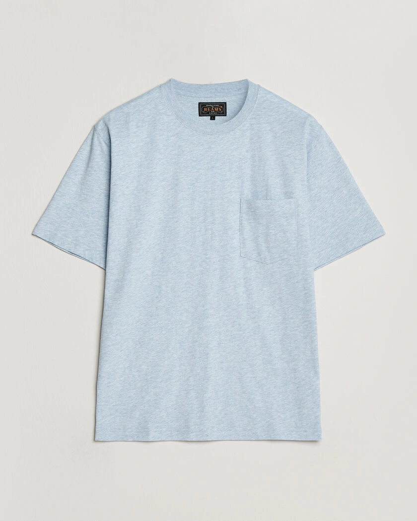BEAMS PLUS Pocket Tee Sax Blue – Sininen