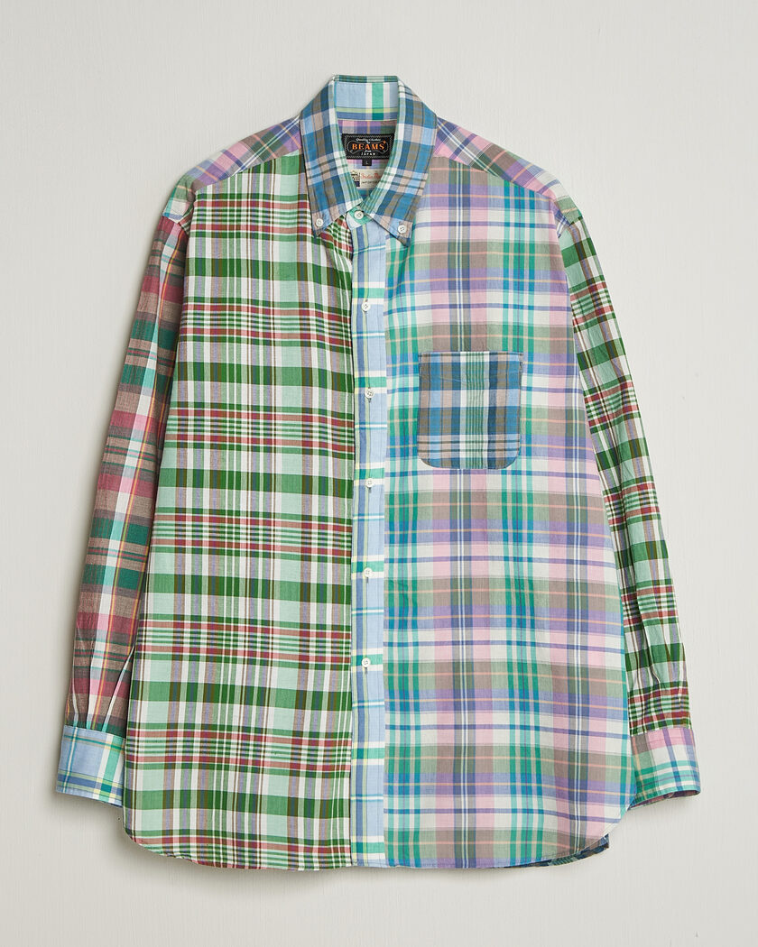  BEAMS PLUS Patchwork Madras Shirt Multicolour – Monivärinen