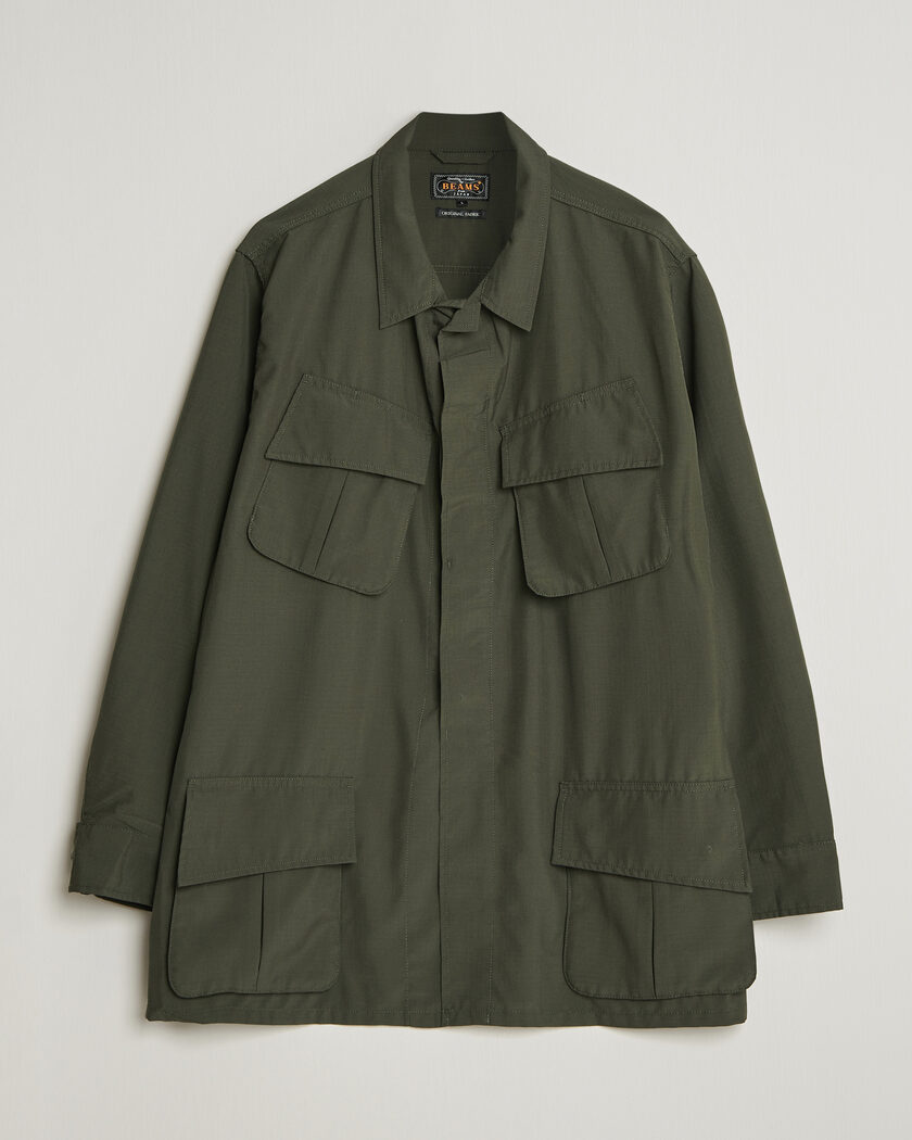 BEAMS PLUS MIL Fatigue Jacket Olive – Vihreä