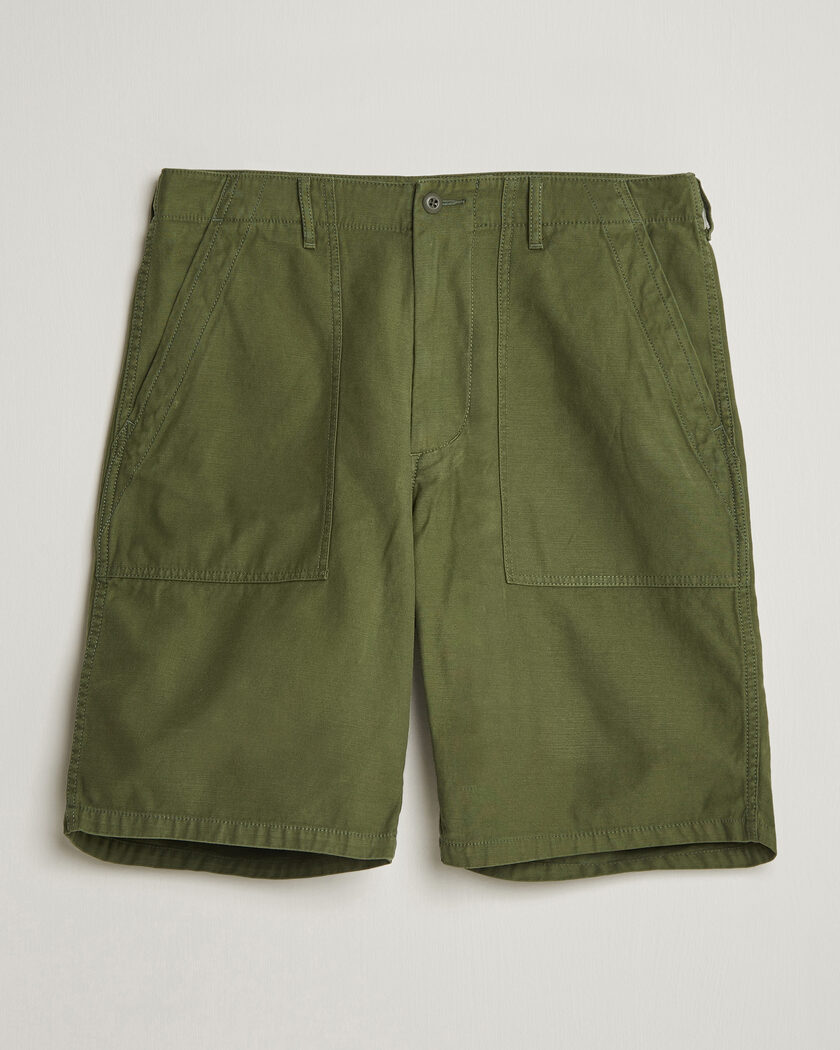 BEAMS PLUS MIL Utility Sateen Shorts Olive – Vihreä