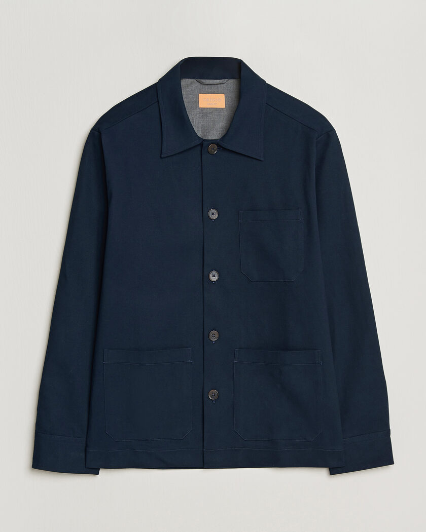 Grigio Cotton Chore Jacket Navy – Sininen