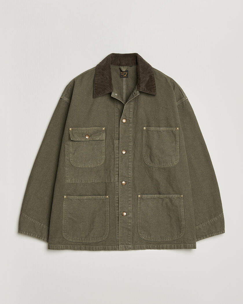 orSlow Oxford Coverall Chore Jacket Army Green – Vihreä