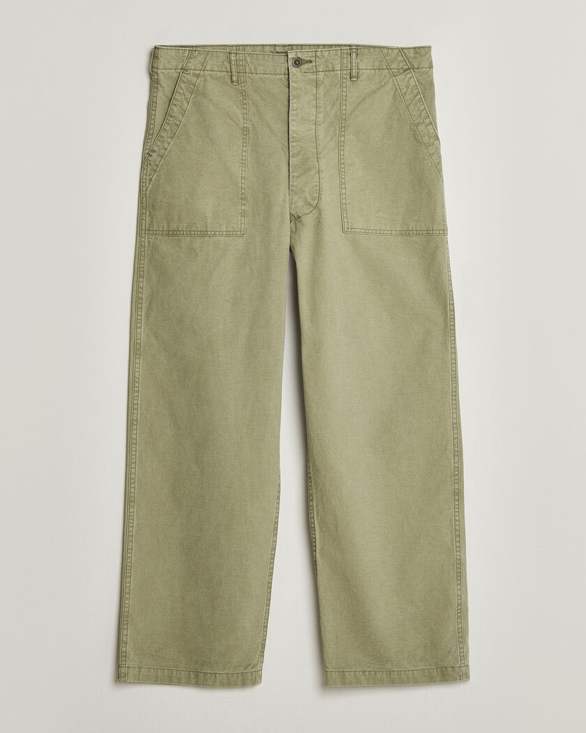orSlow Summer Fatigue Pants Washed Army Green – Vihreä