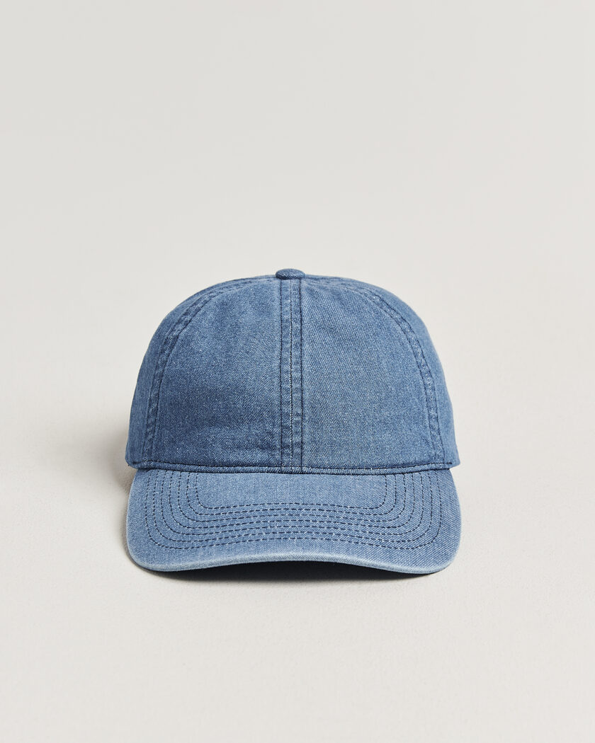 Varsity Headwear Washed Denim Baseball Cap Indigo – Sininen