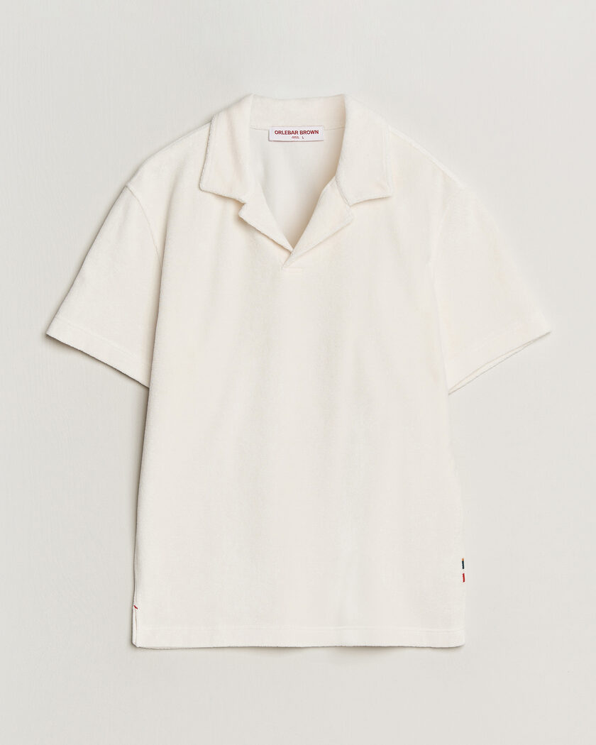 Orlebar Brown Terry Resort Polo Thasos Beach – Valkoinen