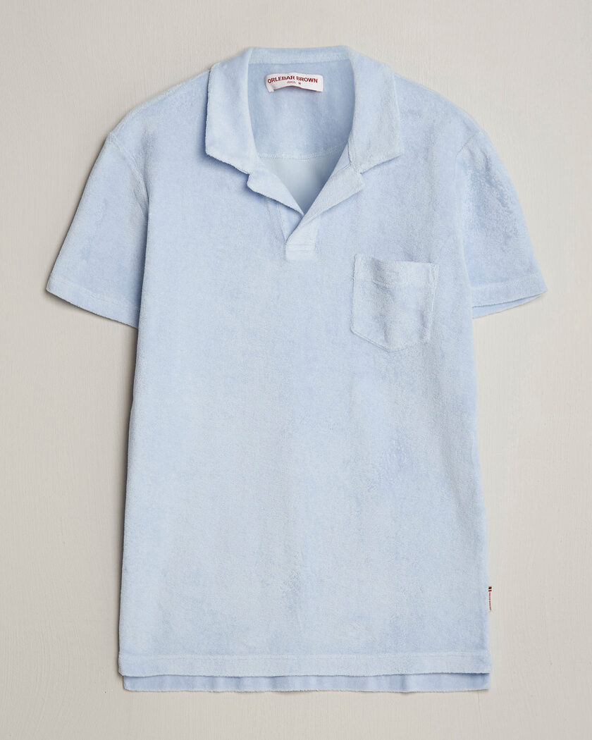 Orlebar Brown Terry Polo Surfside Blue – Sininen