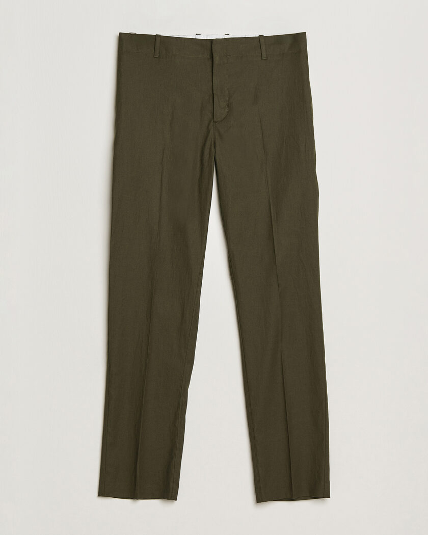 Orlebar Brown Ray Linen Pants Bayleaf Green – Vihreä