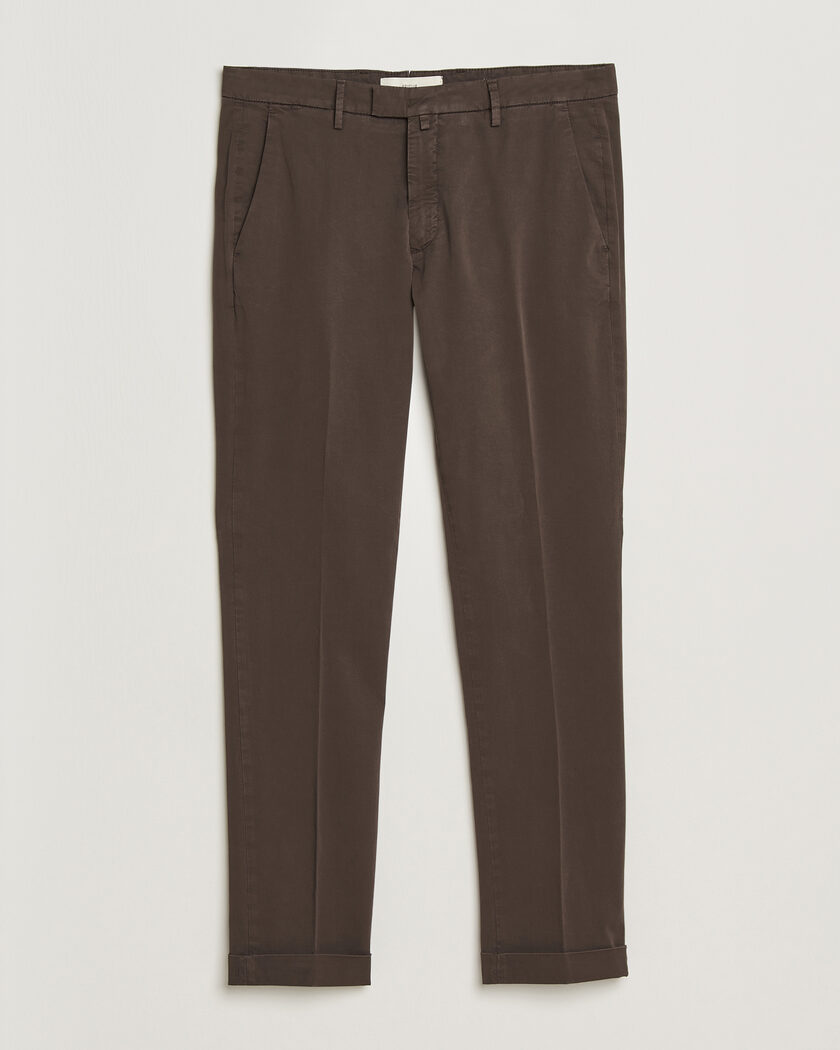 Briglia 1949 Slim Fit Cotton Chinos Brown – Ruskea