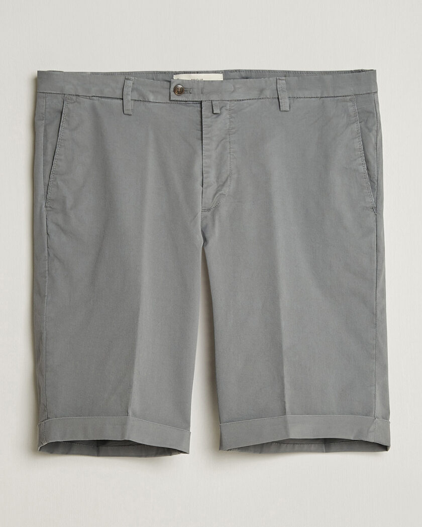 Briglia 1949 Cotton Stretch Shorts Grey – Harmaa
