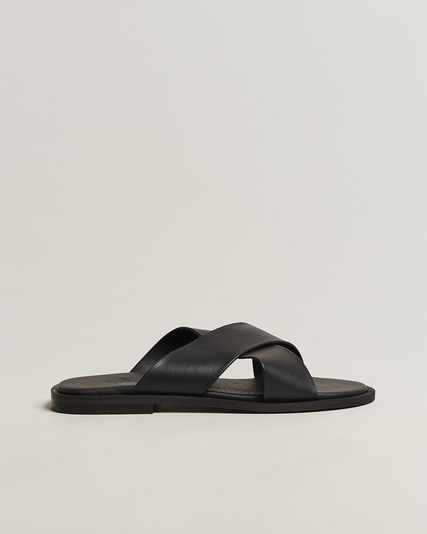 Thera's Classic Sandals Black Calf – Musta