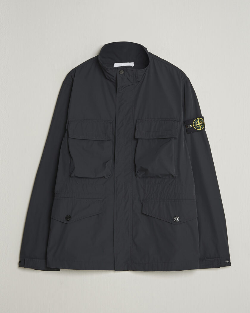 Stone Island Micro Twill Field Jacket Black – Musta