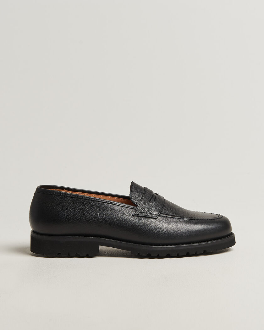 Myrqvist Stenhammar II Vibram Loafer Black Grained Calf – Musta