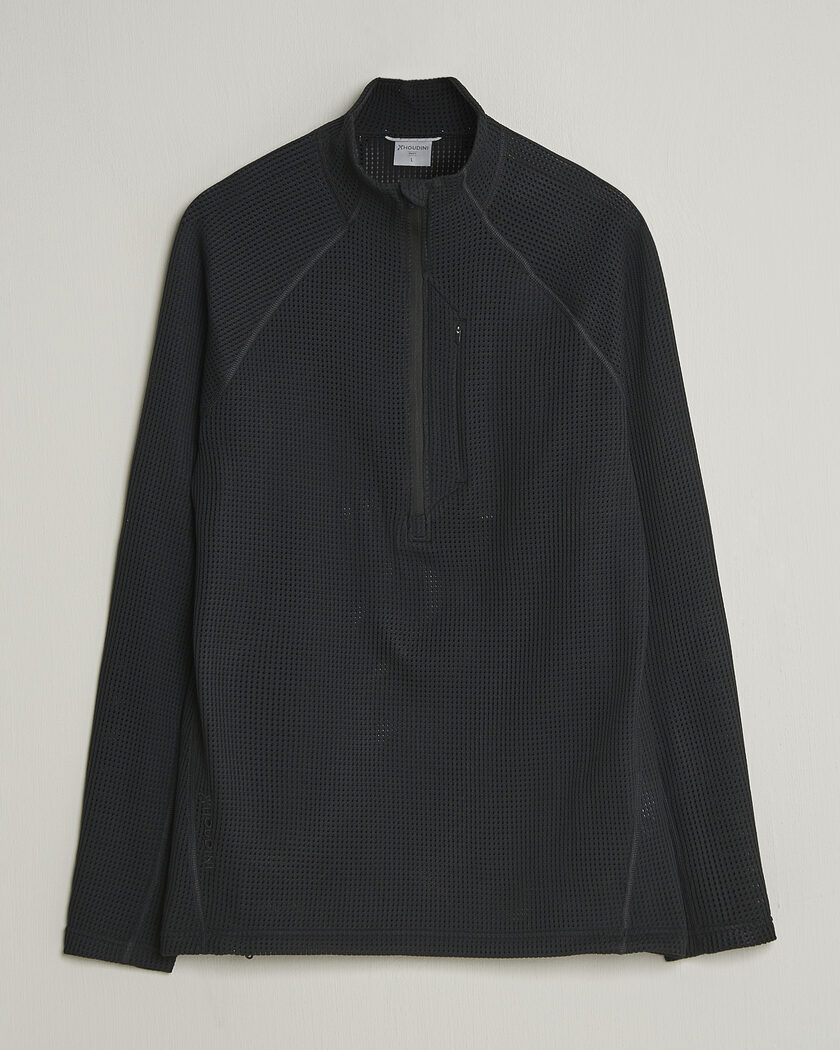 Houdini Pace Flow Half Zip True Black – Musta