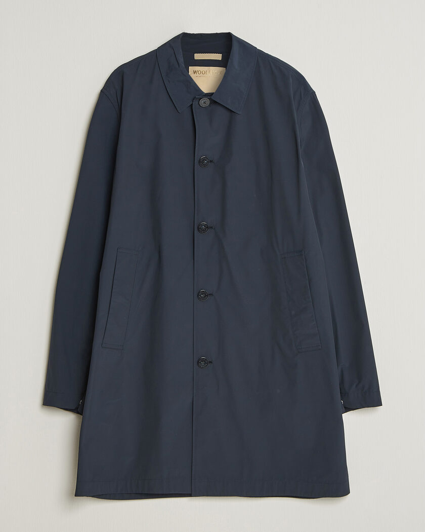 Woolrich Urban Nylon Water Repelent Carcoat Melton Blue – Sininen