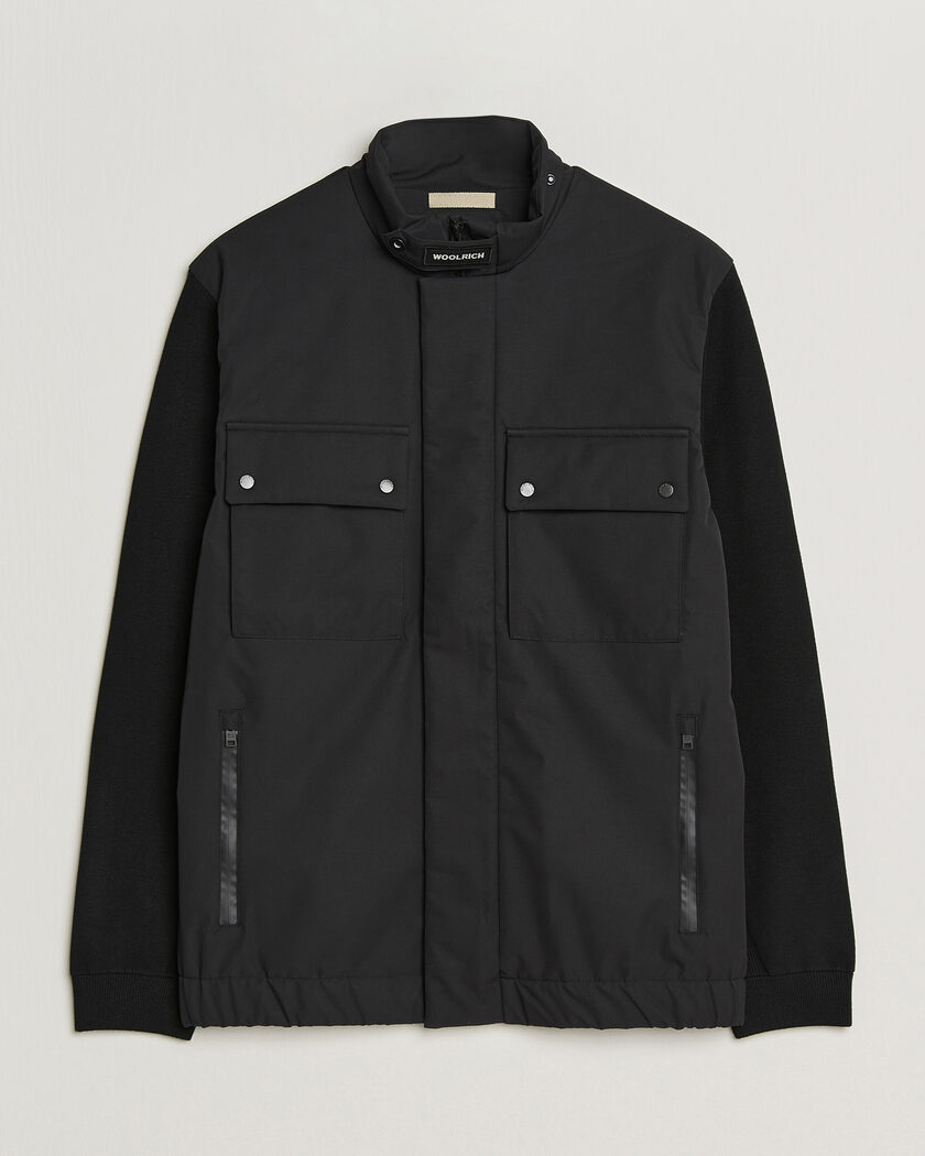 Woolrich Two Layers Hybrid Jacket Black – Musta