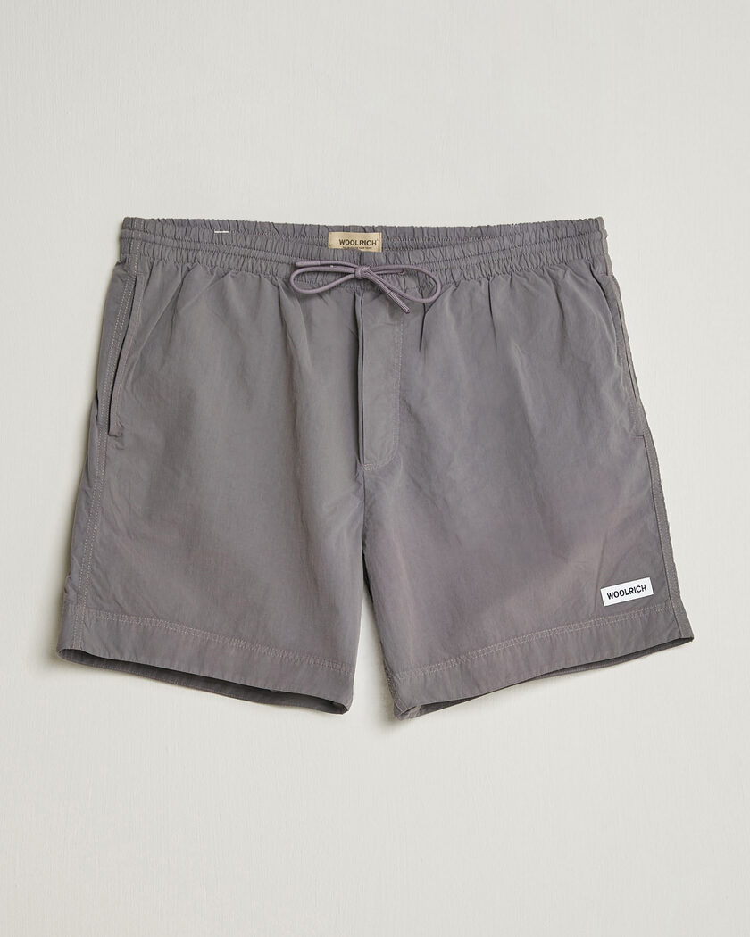 Woolrich Solid Garment Dyed Swimshorts Chark – Harmaa
