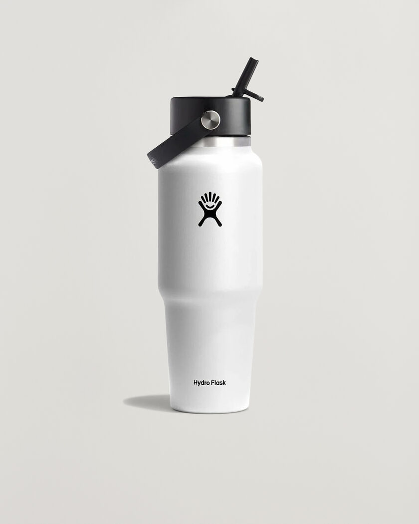 Hydro Flask Travel Bottle Flex Straw Cap 32oz White – Valkoinen
