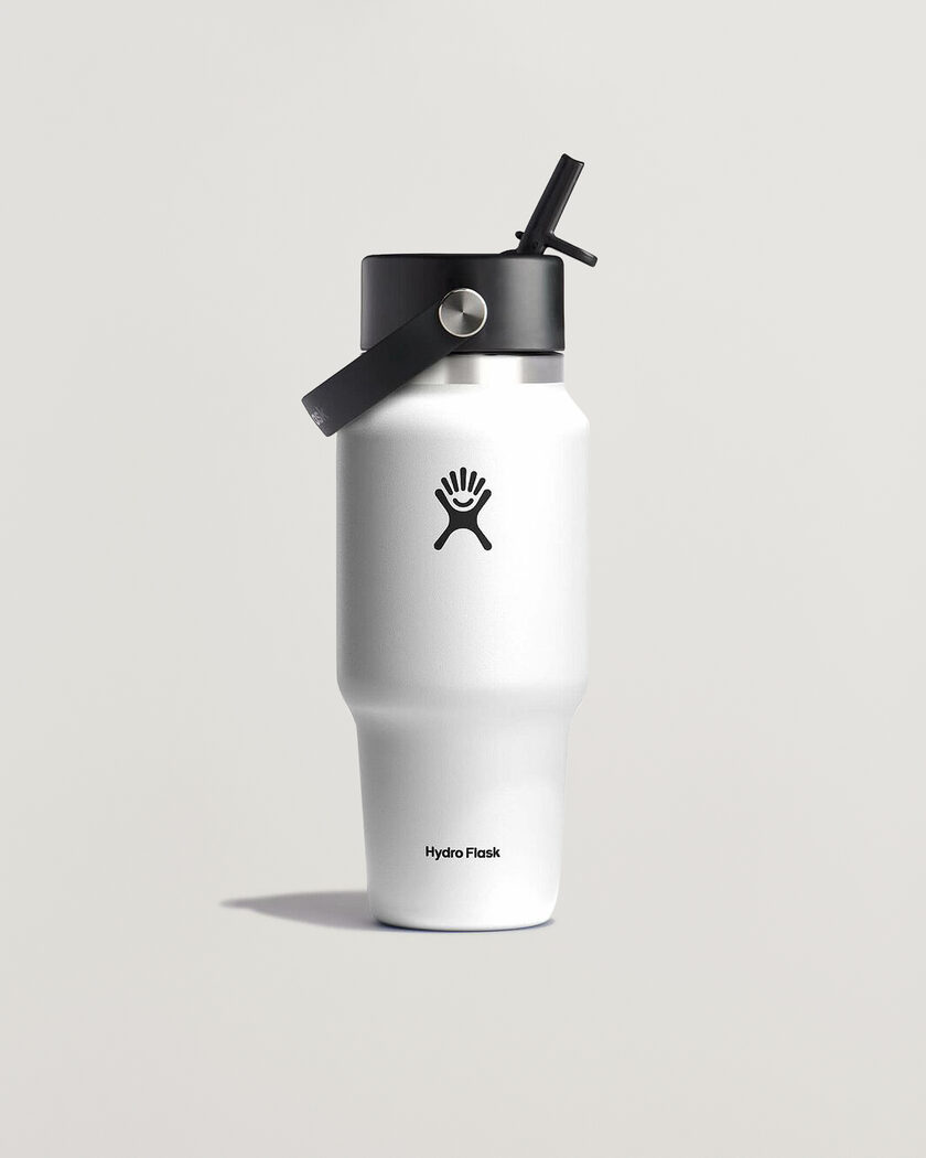 Hydro Flask Travel Bottle Flex Straw Cap 24oz White – Valkoinen