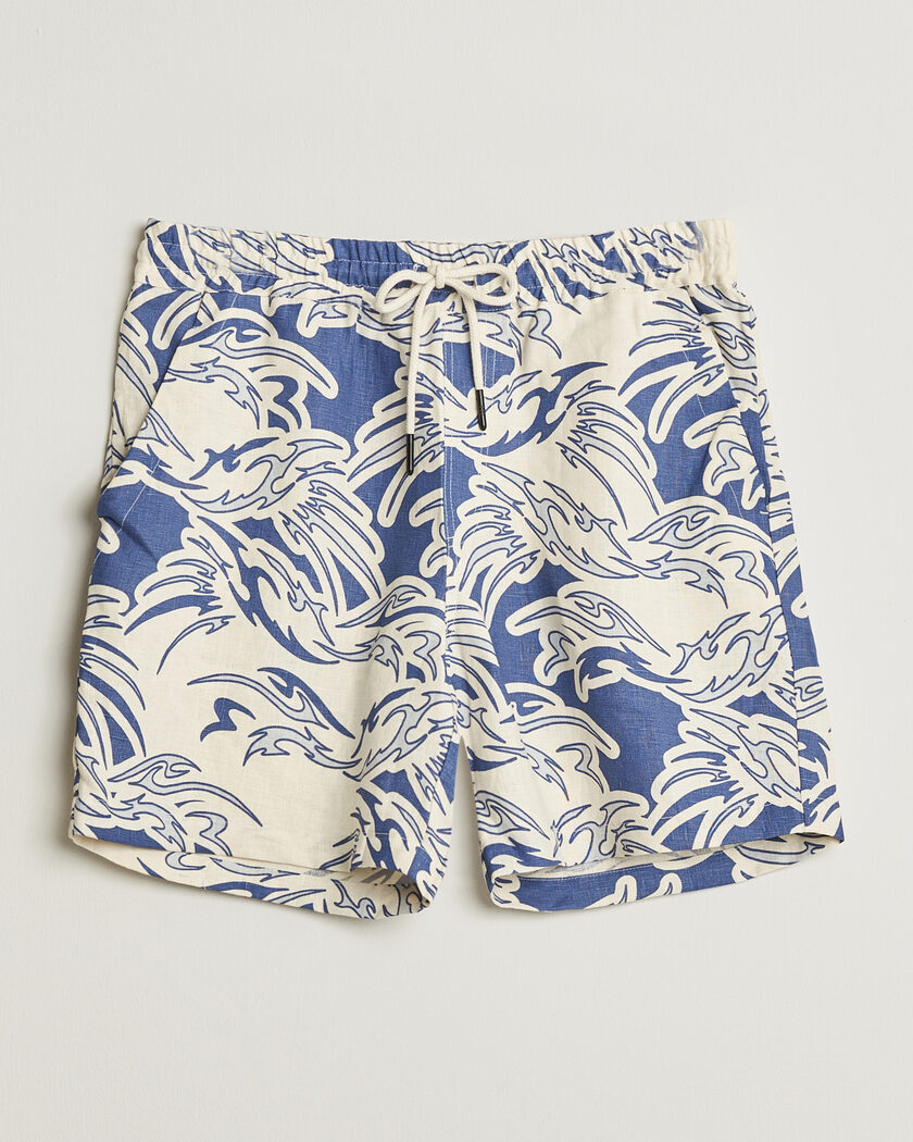 OAS Porto Linen Shorts Rogue Blue – Sininen